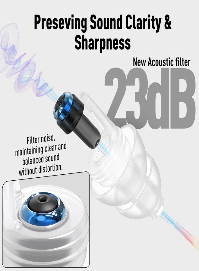 Hearprotek Kids Earplugs (6-12 yrs) - 2 Pairs High Fidelity Concert Ear Plugs for Children, Adults with Small Ear Canals, 23dB Kids Noise Reduction Earplugs for Concerts, Rehearsal, Festival, Party (Blue) - Image 3